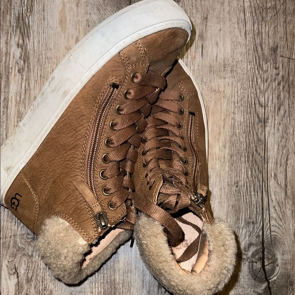 UGG Tan High-Top Sneakers